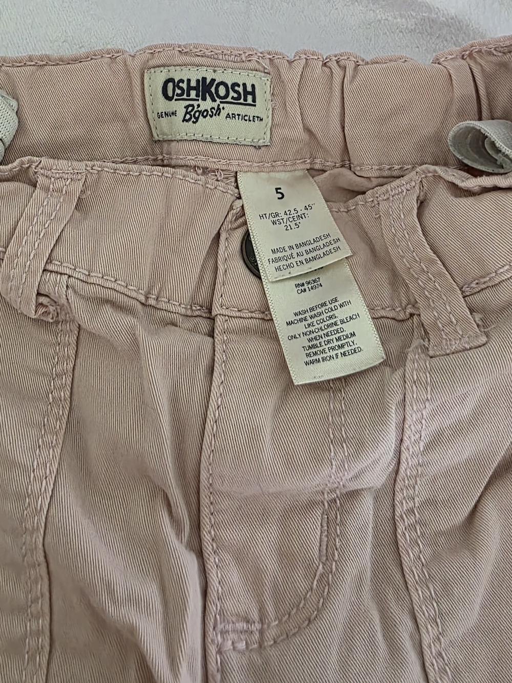 OshKosh Pink Girls Cargo Pants